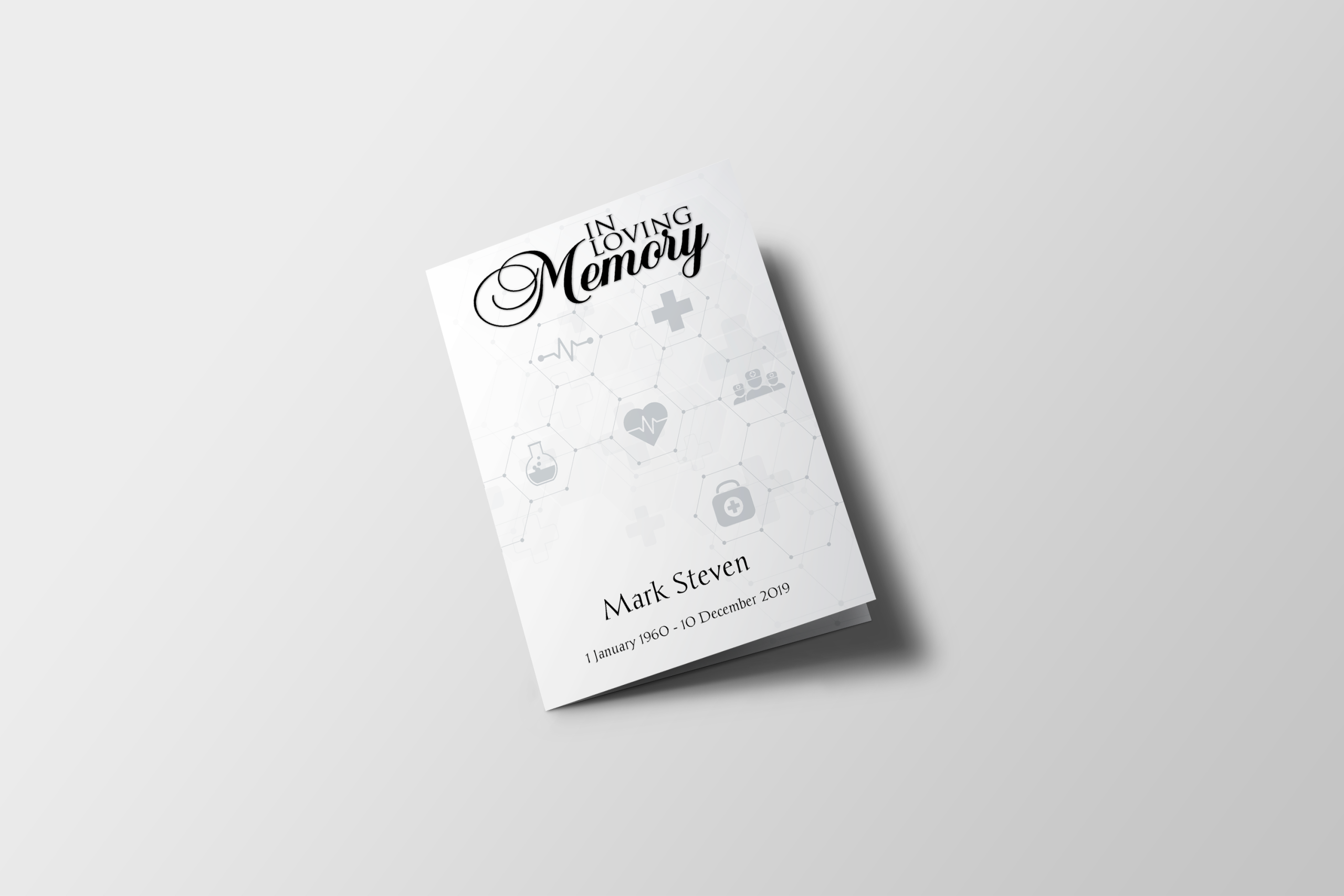 Healthcare Funeral Program Template - Funeral Pamphlet Site